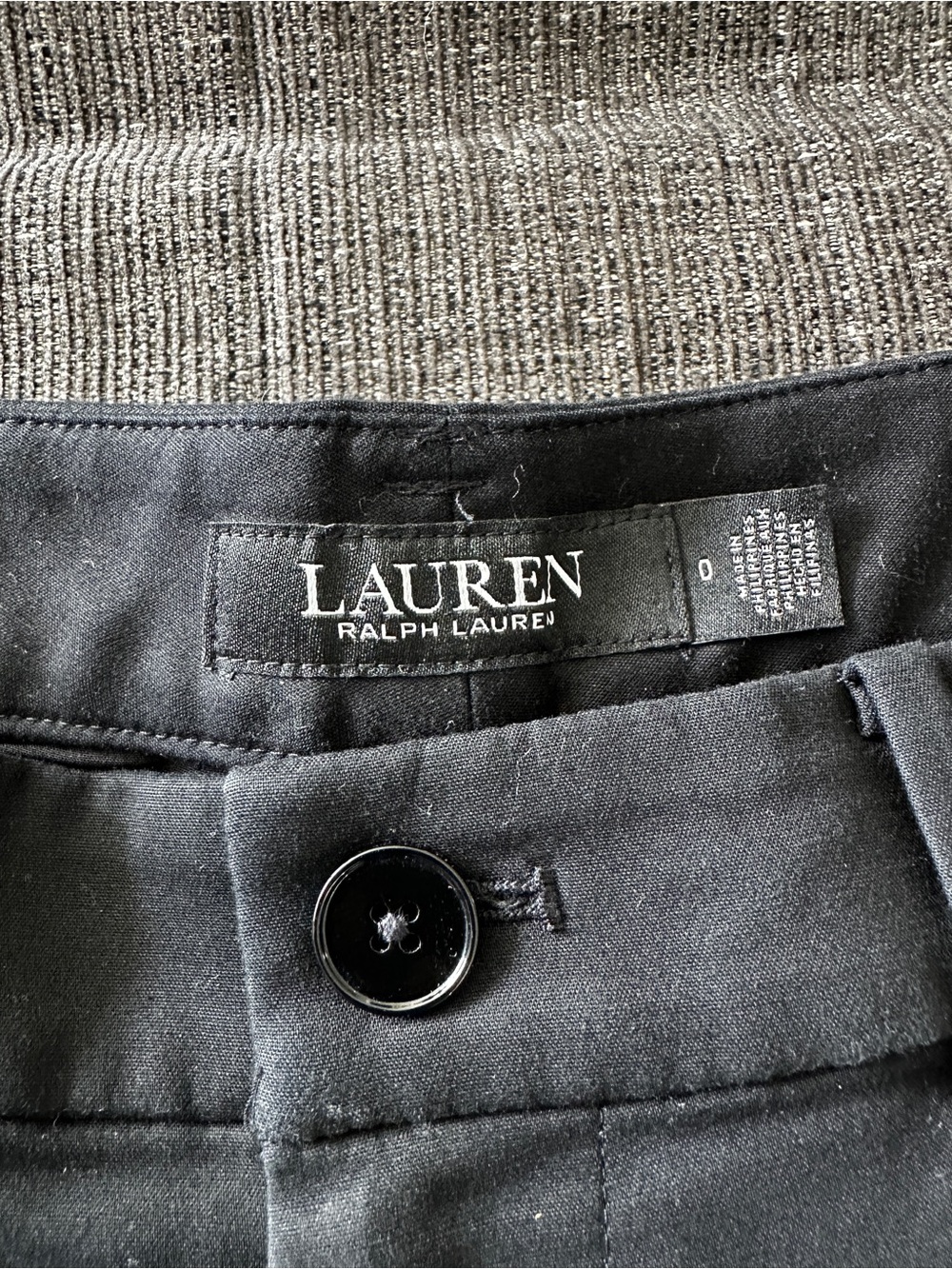 Lauren Ralph Lauren High Rise Black Women's Tailored Shorts Size 0 - Picture 2 of 9